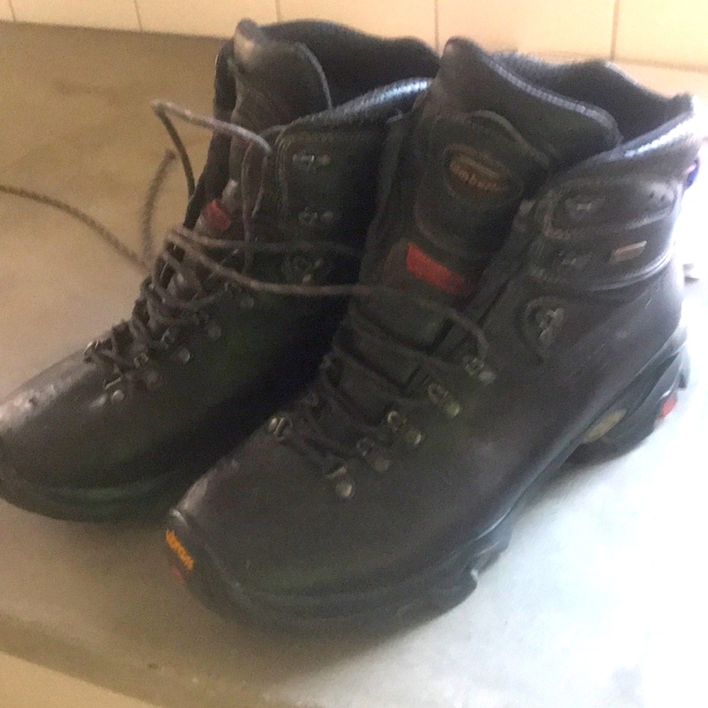 Zamberlan hiking boots.